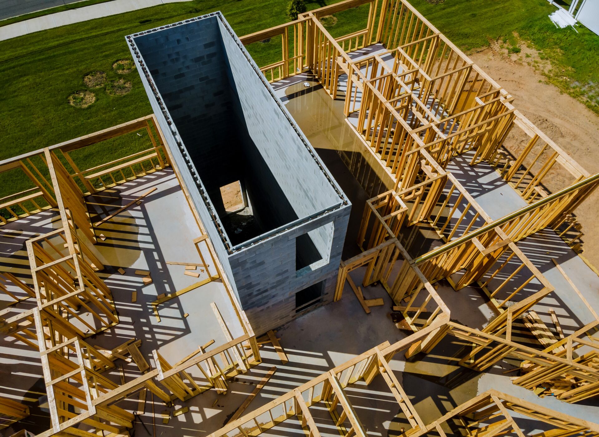 Causeway Geotechnical - New home construction framing of a house